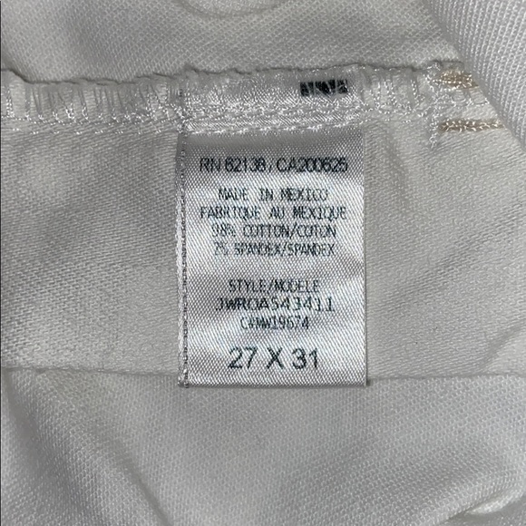 Guess Jeans White Flare Stretch Jeans 27x31 - Picture 10 of 11